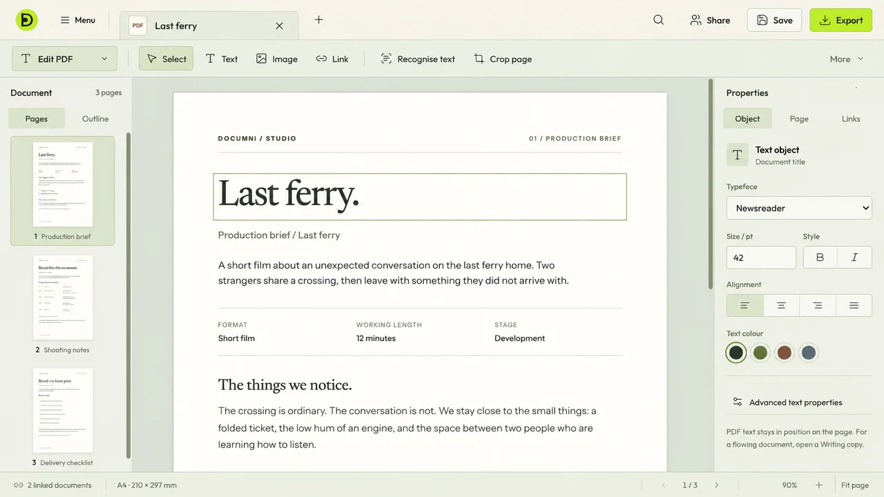 PDF · workspace